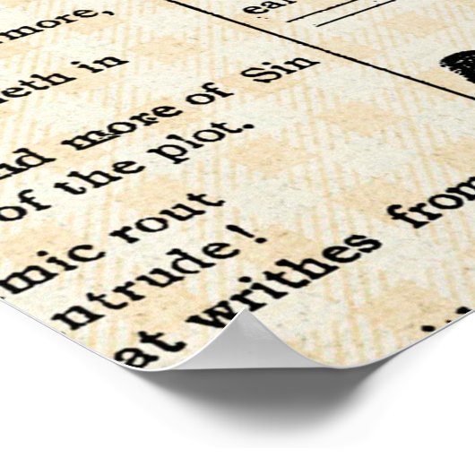  krant adverteren poster (Hoek)