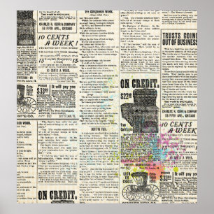 krant adverteren poster