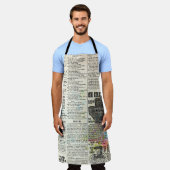  krant adverteren schort (Gedragen)