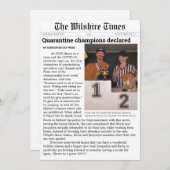 Krant als vakantie- of aankondigingskaart feestdagenkaart (Voorkant / Achterkant)