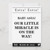 krant baby shower uitnodiging (Achterkant)