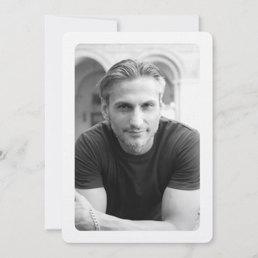 Krant Bewaar de datum Verjaardag foto sjabloon (Achterkant)