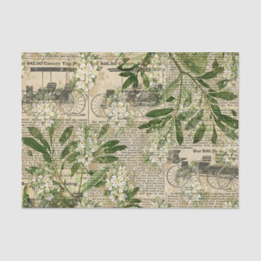  krant botanisch tissuepapier (Voorkant)