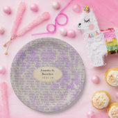 krant bruiloft papieren bordje (Feest)