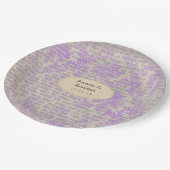 krant bruiloft papieren bordje (Gekanteld)