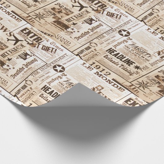 krant cadeaupapier (Hoek)