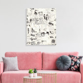 krant canvas afdruk (Insitu (Woonkamer))