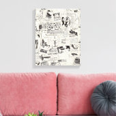 krant canvas afdruk (Insitu (Woonkamer))