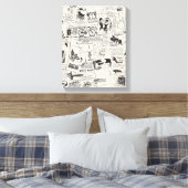 krant canvas afdruk (Insitu (Slaapkamer))