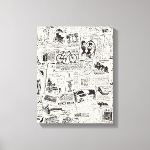krant canvas afdruk