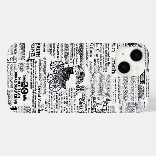 Krant Case-Mate iPhone Case (Achterkant (horizontaal))