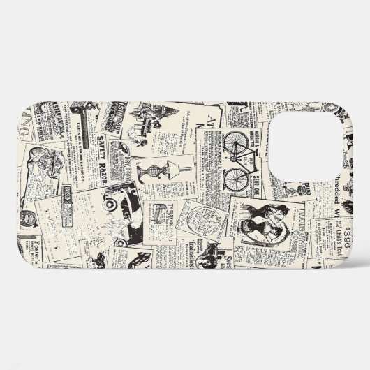 krant Case-Mate iPhone case (Achterkant (horizontaal))