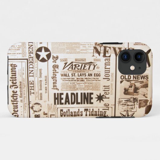 Krant Case-Mate iPhone Case (Achterkant (horizontaal))