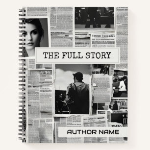 Krant Collage Boek Hoesje Inspiratie Notitieboek