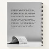 Krant Collage Boek Hoesje Inspiratie Notitieboek (Achterkant)