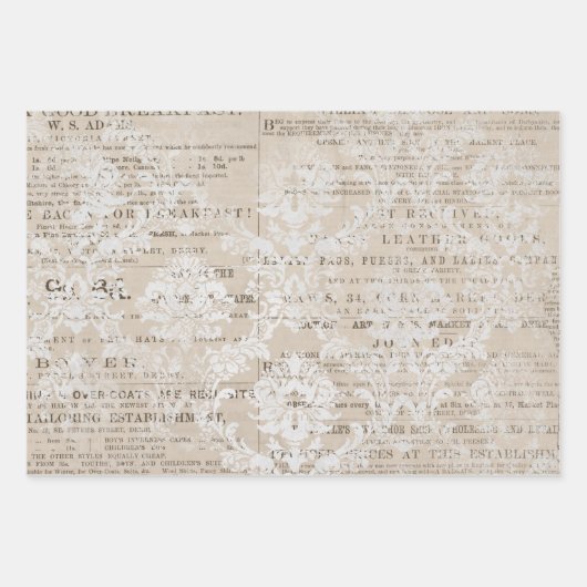  krant Collage Inpakpapier Vel (Voorkant 2)