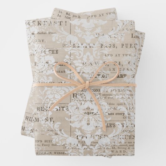  krant Collage Inpakpapier Vel (In situ)