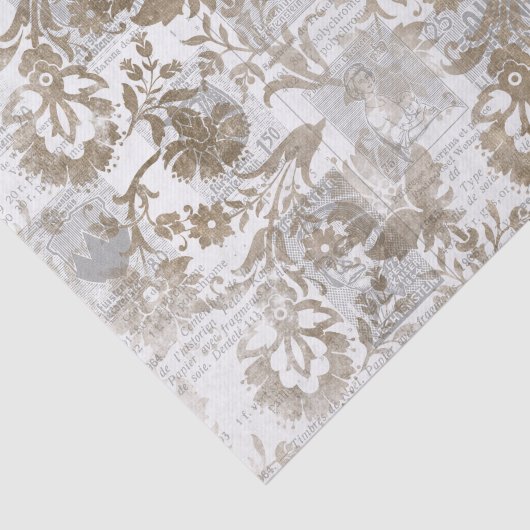  krant Collage Tissue Paper Tissuepapier (Detail)