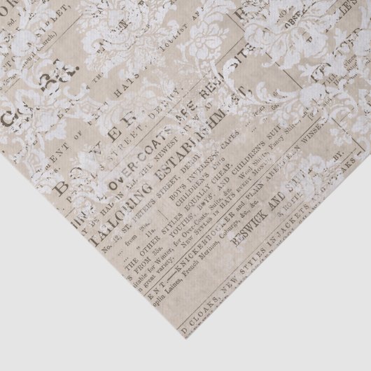  krant Collage Tissuepapier (Detail)