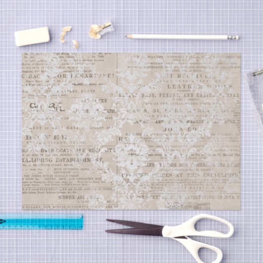  krant Collage Tissuepapier (Craft)