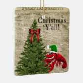  krant Crawfish Kerstmis Y'all Keramisch Ornament (Rechts)