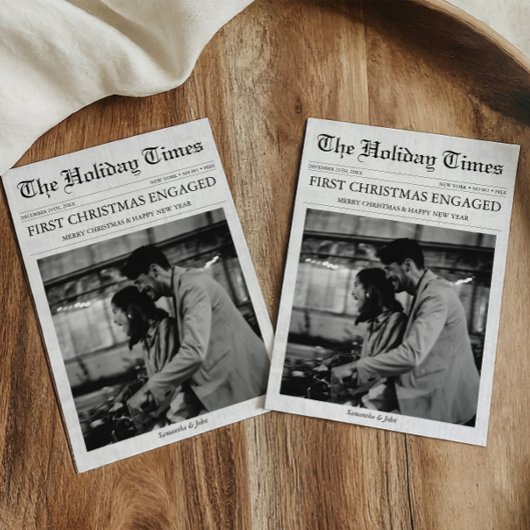 Krant Eerste Kerstverloving Uniek Feestdagenkaart