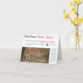 krant Egyptian Cave Humoureuze Funny Birthday Kaart (Gele Bloem)