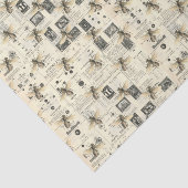  krant en bijen tissuepapier (Detail)