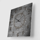 Krant en koffiegordel vierkante klok (Hoek)