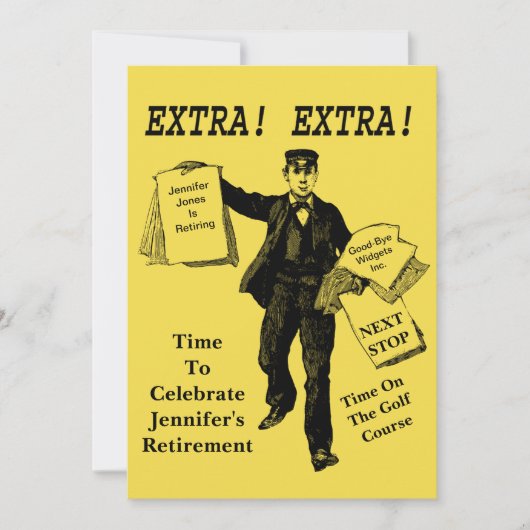 krant Extra Extra Pensioenpartij Kaart (Voorkant)