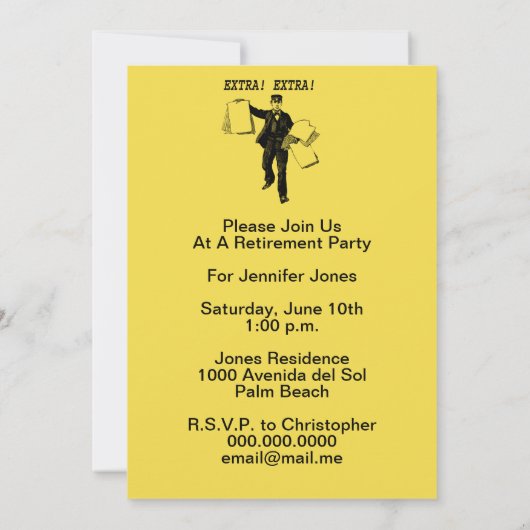  krant Extra Extra Pensioenpartij Kaart (Achterkant)