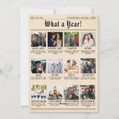 krant Familie Kerstfoto Collage Feestdagenkaart (Achterkant)