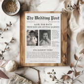 Krant Funny Unieke Kinderen sparen de datum bruilo Kaart