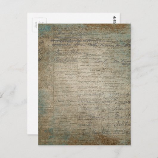  krant getekend briefkaart (Voorkant / Achterkant)