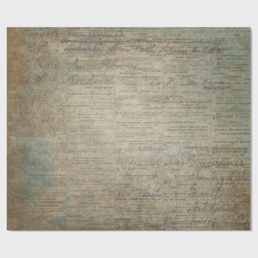  krant getekend cadeaupapier (Vlak)