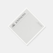  krant grijs familienaam bruiloft servet (Hoek)