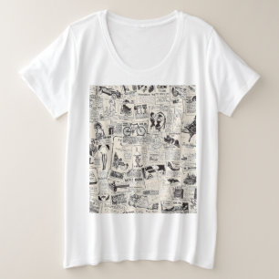  krant grote maat t-shirt