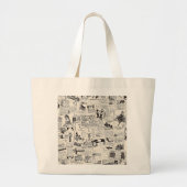  krant grote tote bag (Voorkant)