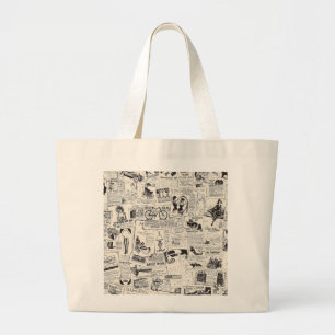  krant grote tote bag