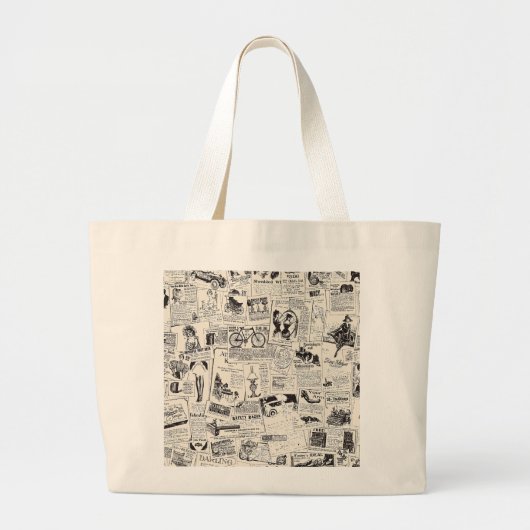  krant grote tote bag (Voorkant)