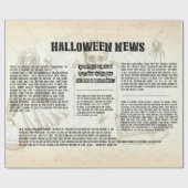  krant Halloween Cadeaupapier (Vlak)