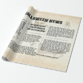 krant Halloween Cadeaupapier (Uitgerold)