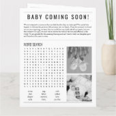 Krant Het is een jongen Baby Gender Onthulling Kaart (Achterkant)