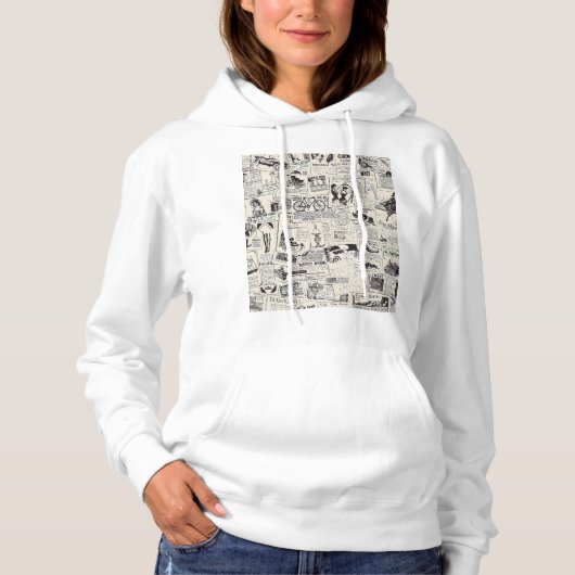 krant hoodie (Voorkant)