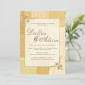  krant, huwelijksuitnodigingen kaart (Staand voorkant)