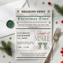 Krant Jingle en Mingle Cocktail Kerst 