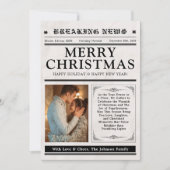  krant kerst met leuke woorden zoeken feestdagenkaart (Voorkant)