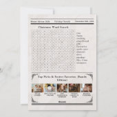  krant kerst met leuke woorden zoeken feestdagenkaart (Achterkant)