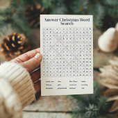  krant kerst met leuke woorden zoeken feestdagenkaart