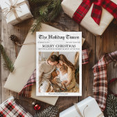 Krant Kerstnieuwsbrief 1 foto uniek Feestdagenkaart